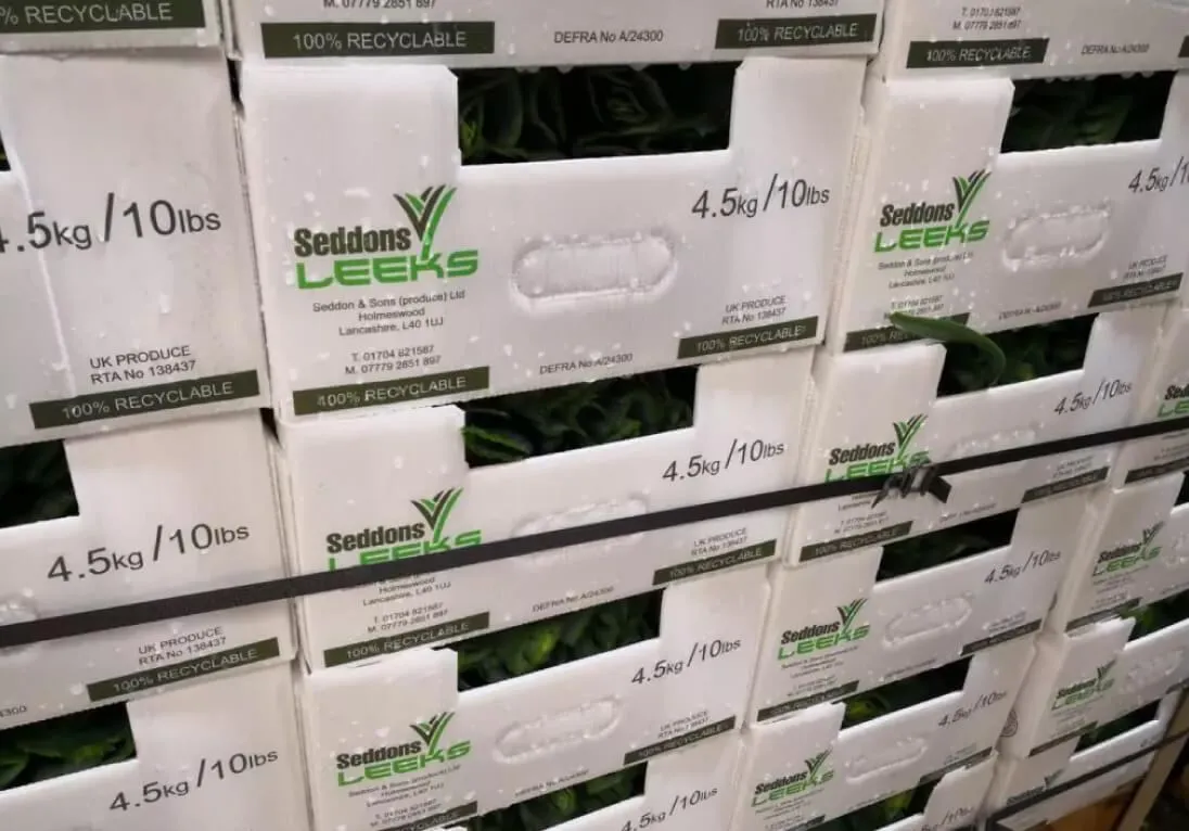 Seddons prei verpakt in tri-pack verpakking
