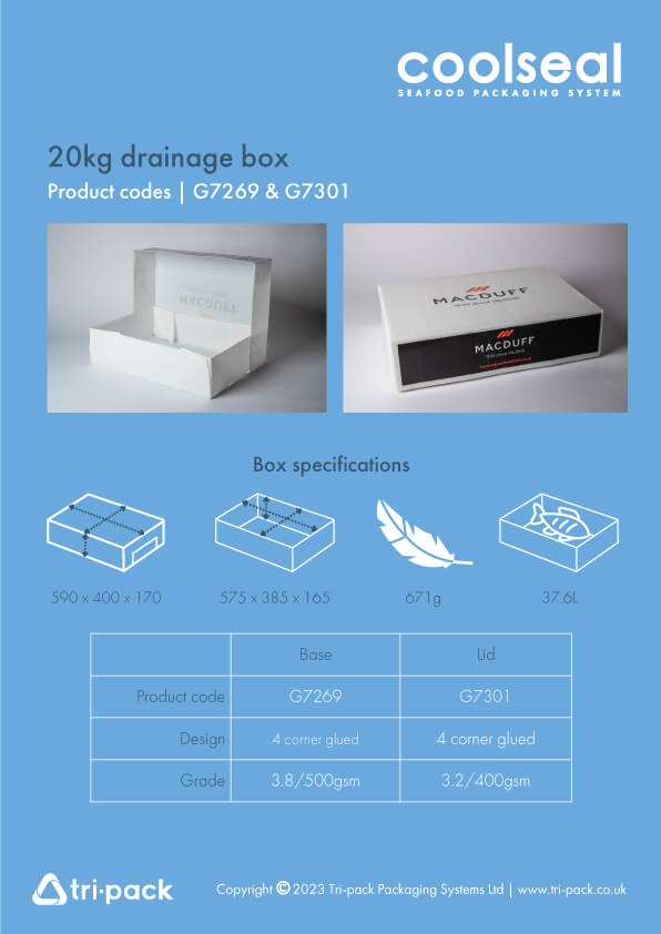 CoolSeal reklamebrosjyre med dimensjoner - 20 kg