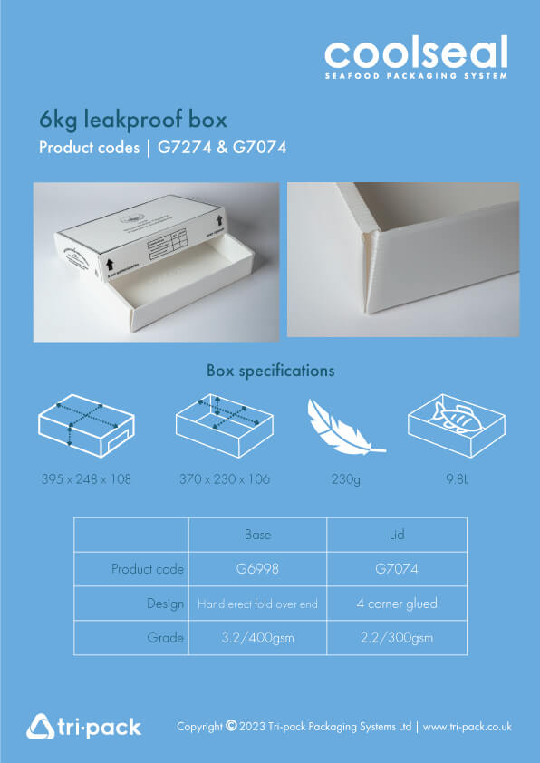 CoolSeal reklamebrosjyre med dimensjoner - 6 kg