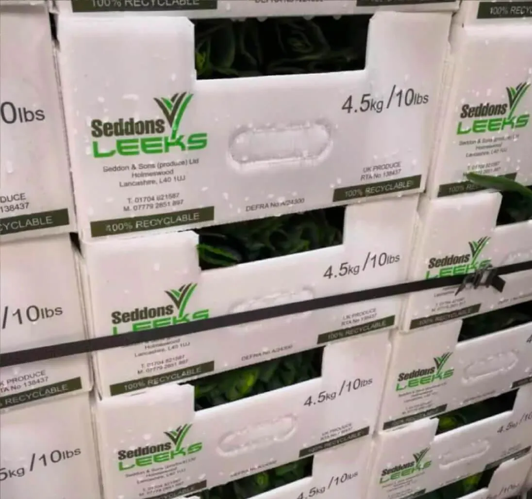 Seddons Leeks Packaging
