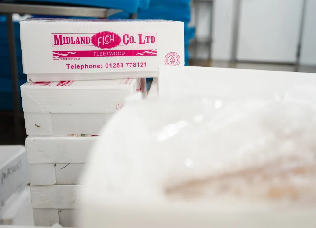 Midland Fish Co CoolSeal Boxes by Tri Pack