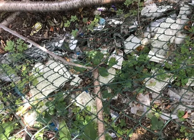Polystyrene waste