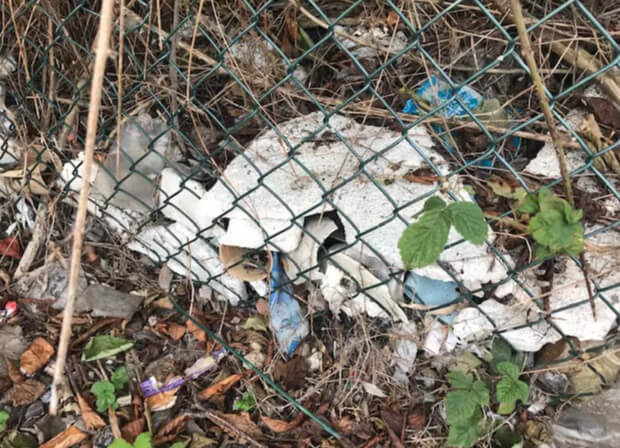 Polystyrene waste