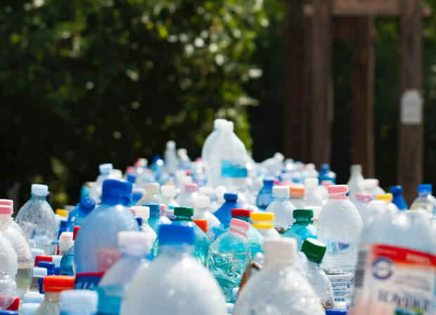 Empty plastic bottles